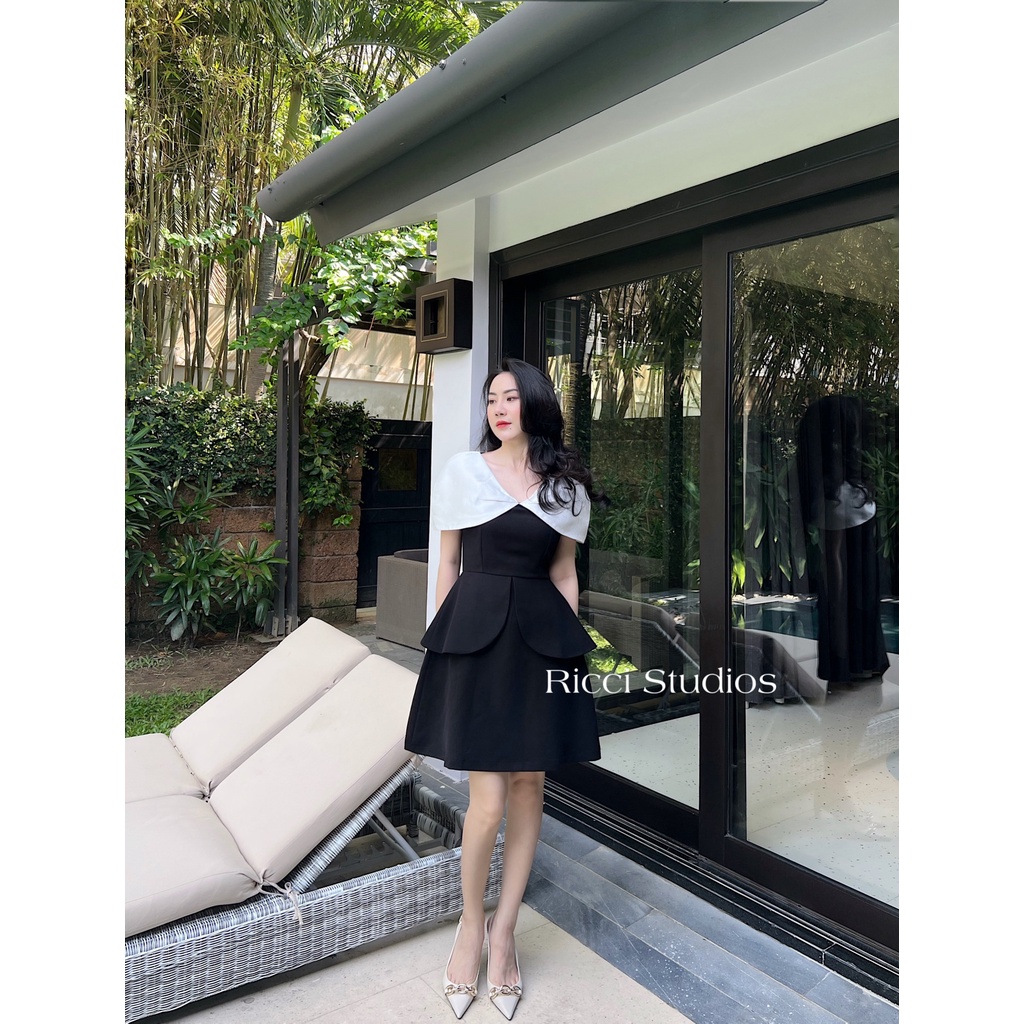 Váy V8 Jeni Dress Ricci Thiết Kế Chất Liệu Chéo Hàn Sợi Cao Cấp Mềm Mát | Ricci Official