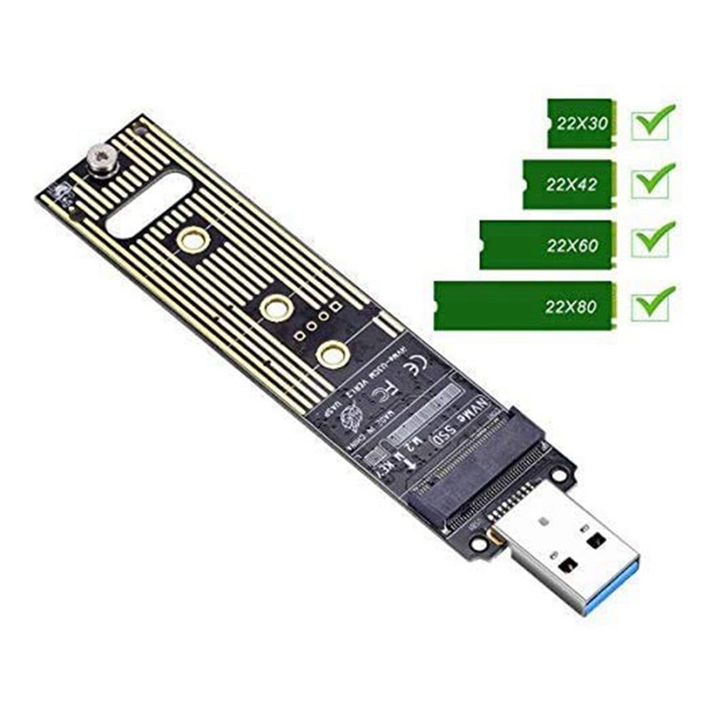 Đầu Đọc Thẻ Nhớ M.2 Nvme Usb 3.1 Type-A M2 Sang Usb 3.1