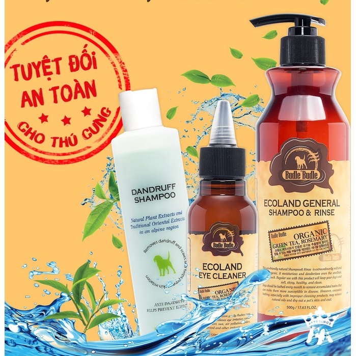 Dầu gội và sữa tắm cho chó Budle'Budle