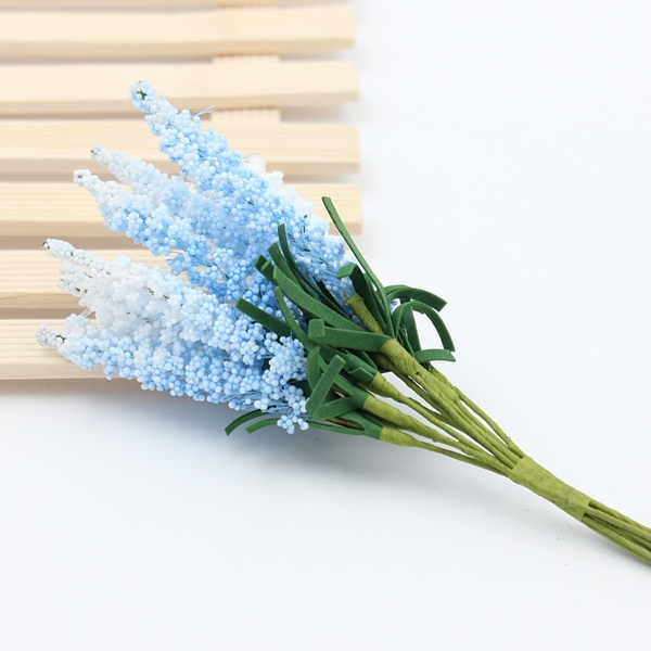 Set 10 Bông Hoa Oải Hương Giả 5 Màu Trang Trí Tuyệt Đẹp