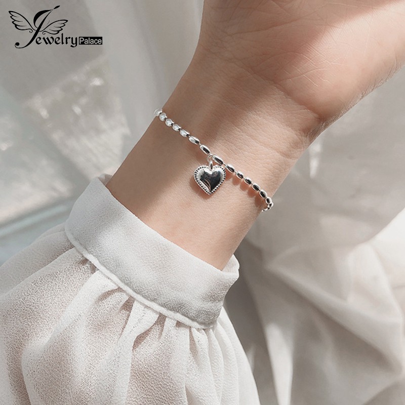 Lắc tay bạc nữ 925 thời trang hàn quốc đơn giản