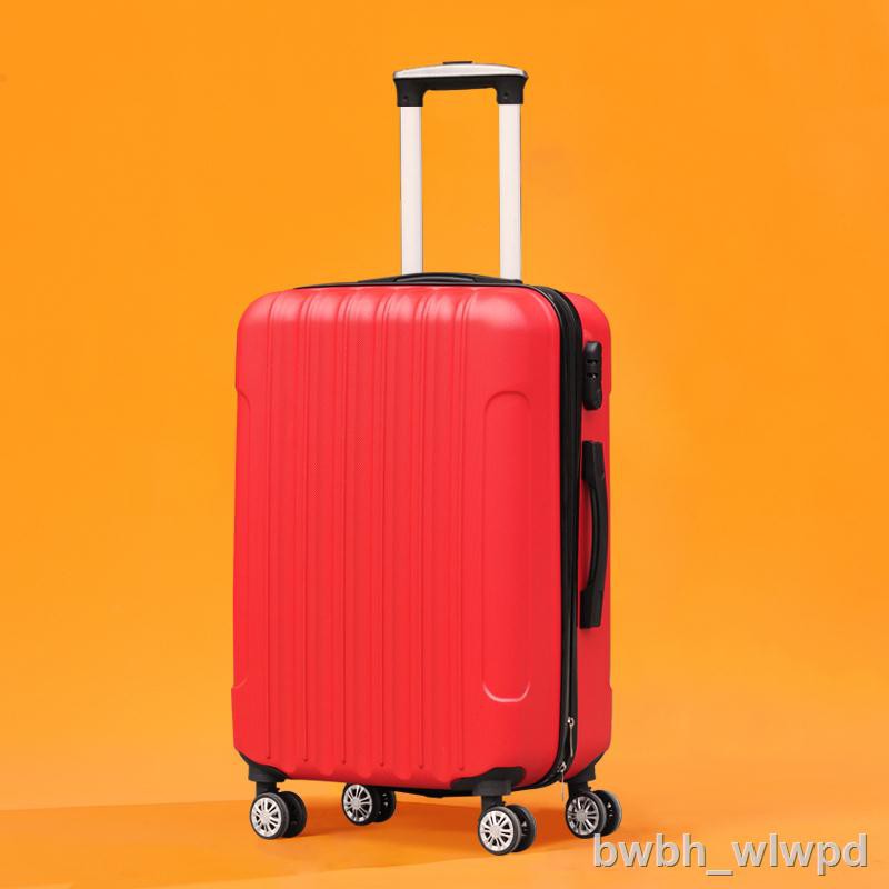 vali kéo cao cấp♙✶Hành lý nữ hộp mật khẩu nhỏ sinh viên tươi mới 20/24-inch đựng đồ nam trong xe đẩy màu đỏ