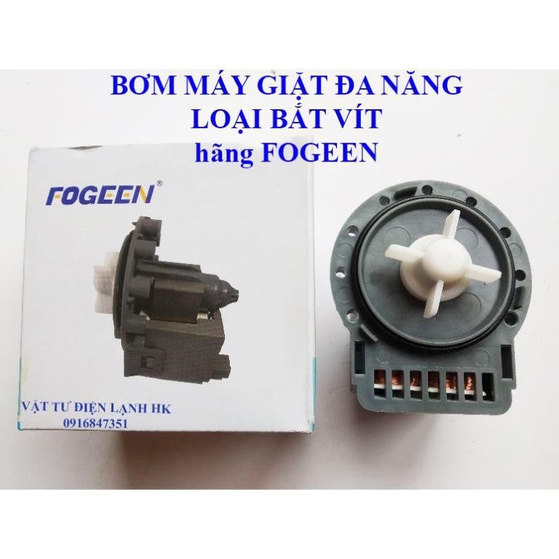 Bơm xả máy giặt cửa ngang đa năng FOGEEN - Loại cài - bắt vít (chọn đúng loại khi đặt hàng)