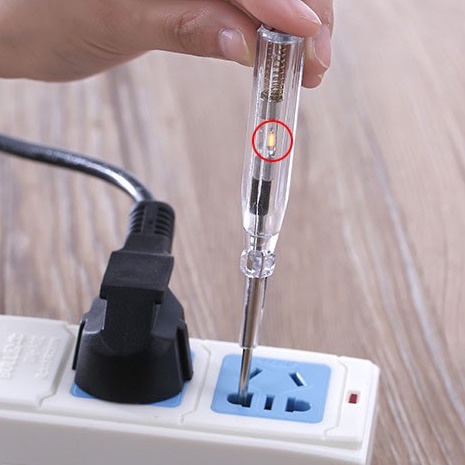 Tua Vít thử điện tay cầm trong suốt tiện lợi