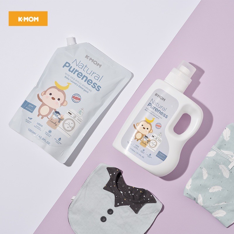 [Chính hãng] Nước giặt đồ sơ sinh hữu cơ (Organic) K-mom Hàn Quốc