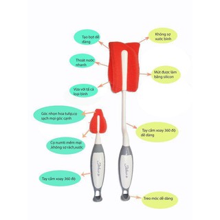 Cọ bình và núm ti Silicone Mother Is