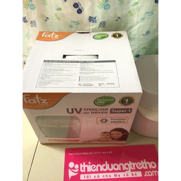 [CHÍNH HÃNG] Máy tiệt trùng UV Fatz Baby có chức năng sấy khô FB4700MX (màu xanh)