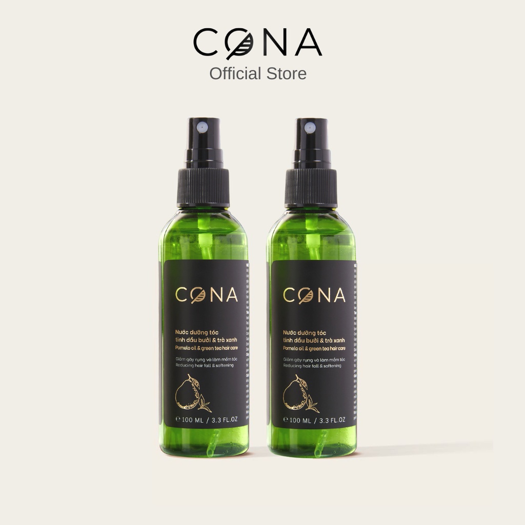 Combo 2 nước dưỡng tóc tinh dầu bưởi và trà xanh cona 2x100ml