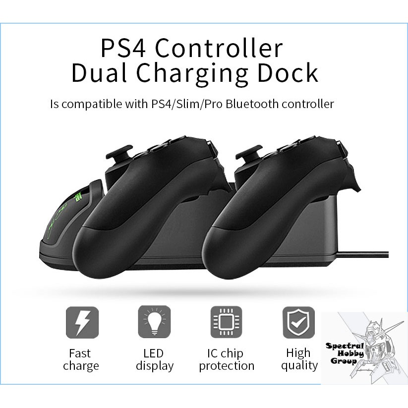 Đế sạc tay game Dual Charging Dock P4 PS4 Slim Pro Wireless Controller Charger Charge TP4-889 Dobe