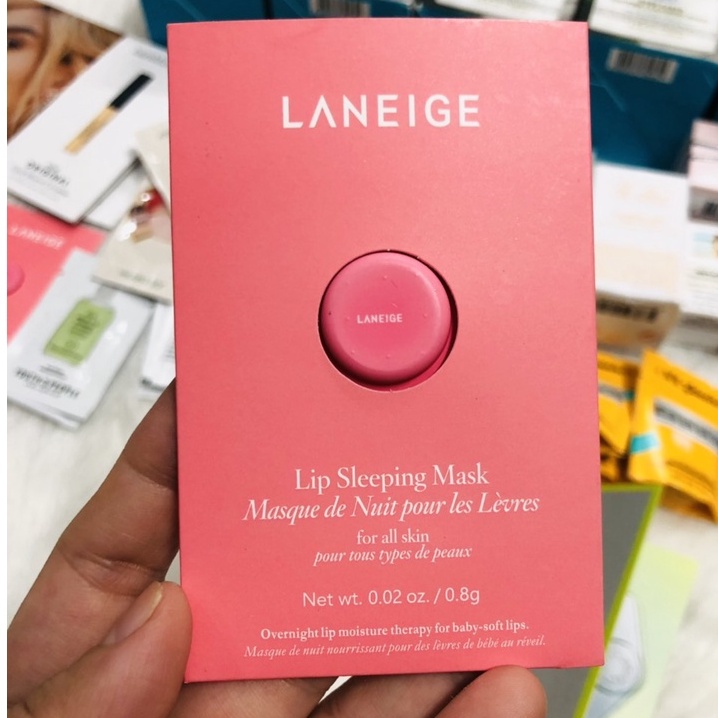 [CÓ BILL US] Sample  Mẫu thử Mặt Nạ Ngủ Cho Môi Laneige Lip Sleeping Mask 0,8G