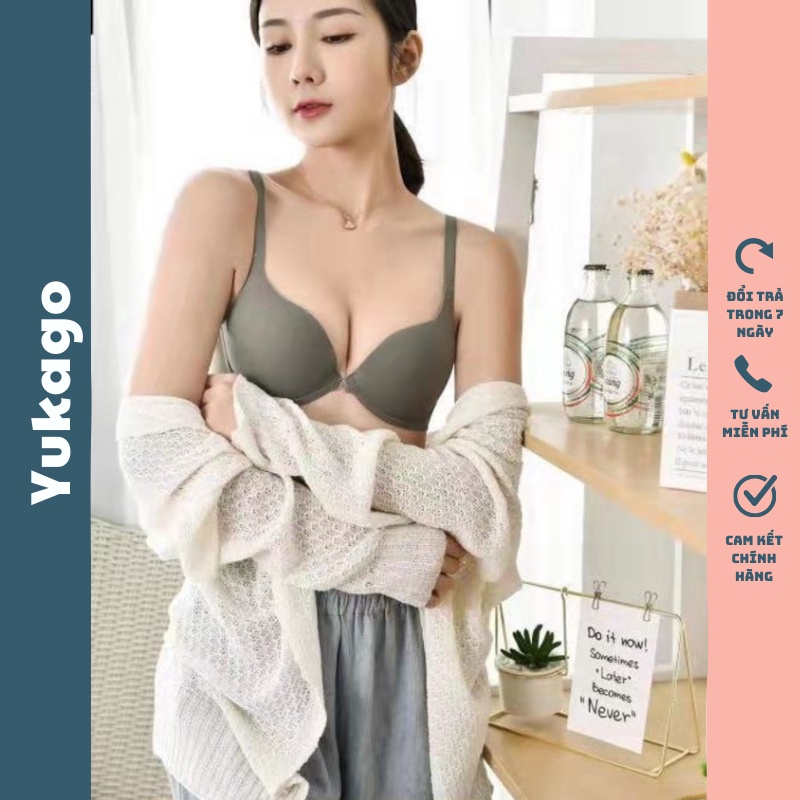 Áo lót nữ CXG A17 siêu đẩy ngực, mút kép trơn có gọng nâng YUKAGO 32332333222
