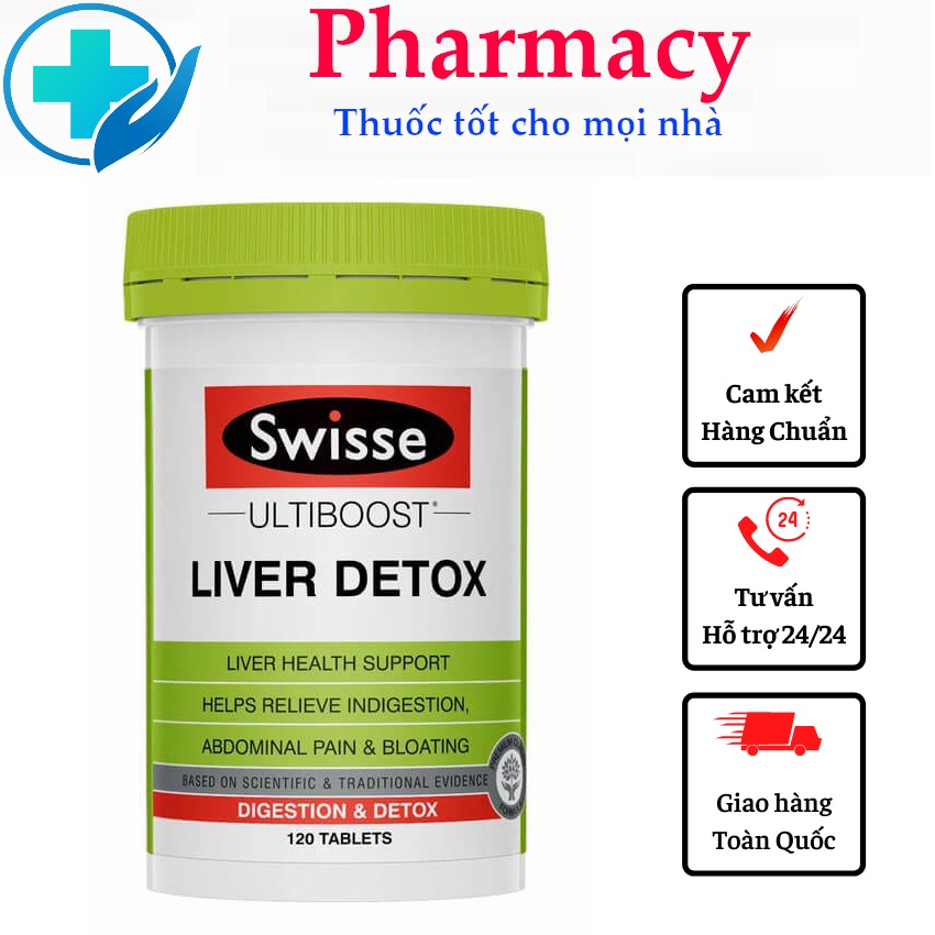 Thải độc gan Liver Detox Swisse Úc, 60v/ 120v - bổ gan , thải độc gan ,hỗ trợ tái tạo tế bào gan