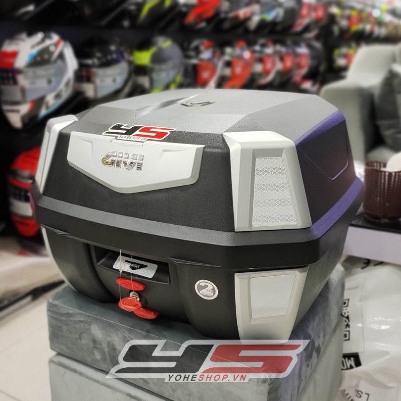 Thùng sau Givi B42N hệ thống khóa Monolock cao cấp dung tích 42 lít kèm đế gắn thùng Givi MP70N chính hãng