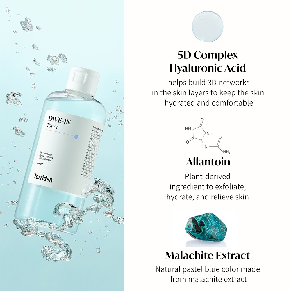 [Torriden Chính hãng] Toner DIVE IN chứa Hyaluronic Acid, 300ml, Toner | BigBuy360 - bigbuy360.vn