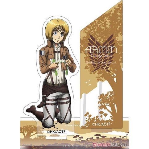 ( VÒNG HOA ) Mô hình nhân vật mica standee ATTACK ON TITAN Đại chiến Titan anime chibi trang trí trưng bày