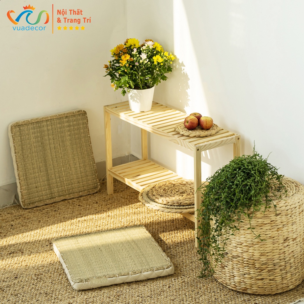 Đệm cói VUADECOR hình vuông kích thước 45x45cm