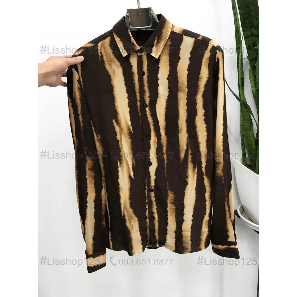 Áo Sơ Mi Nam River Island Authentic Họa Tiết Kẻ Loang