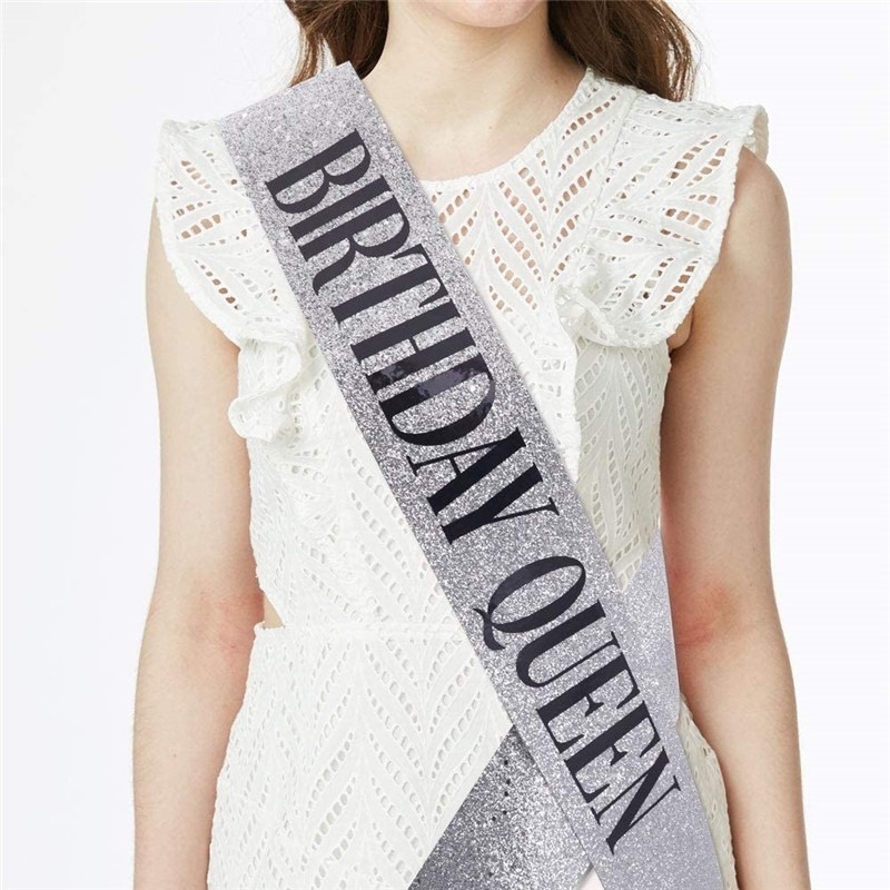 Hot 1 Cái Dây Đeo Chúc Mừng Sinh Nhật Công Chúa Hoàng Hậu Cho Tiệc Sinh Nhật Bé Gái