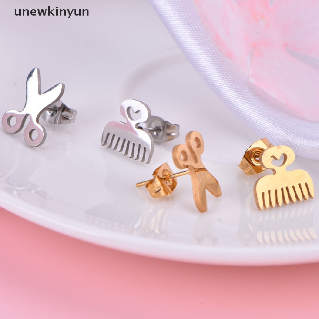 Khuyên Tai Hình Lược Mini Đơn Giản Thời Trang Cho Nữ