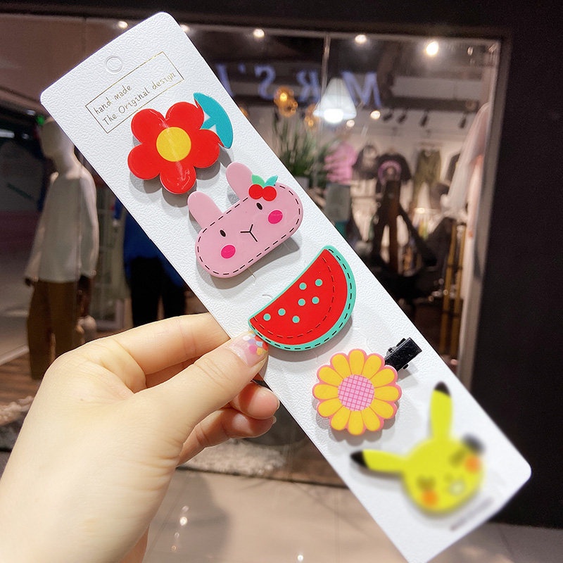 Kẹp Tóc Họa Tiết Hoạt Hình Dễ Thương Thời Trang 2022 Cho Bé Gái