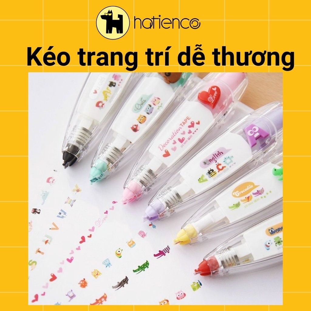 Băng kéo trang trí hình dễ thương