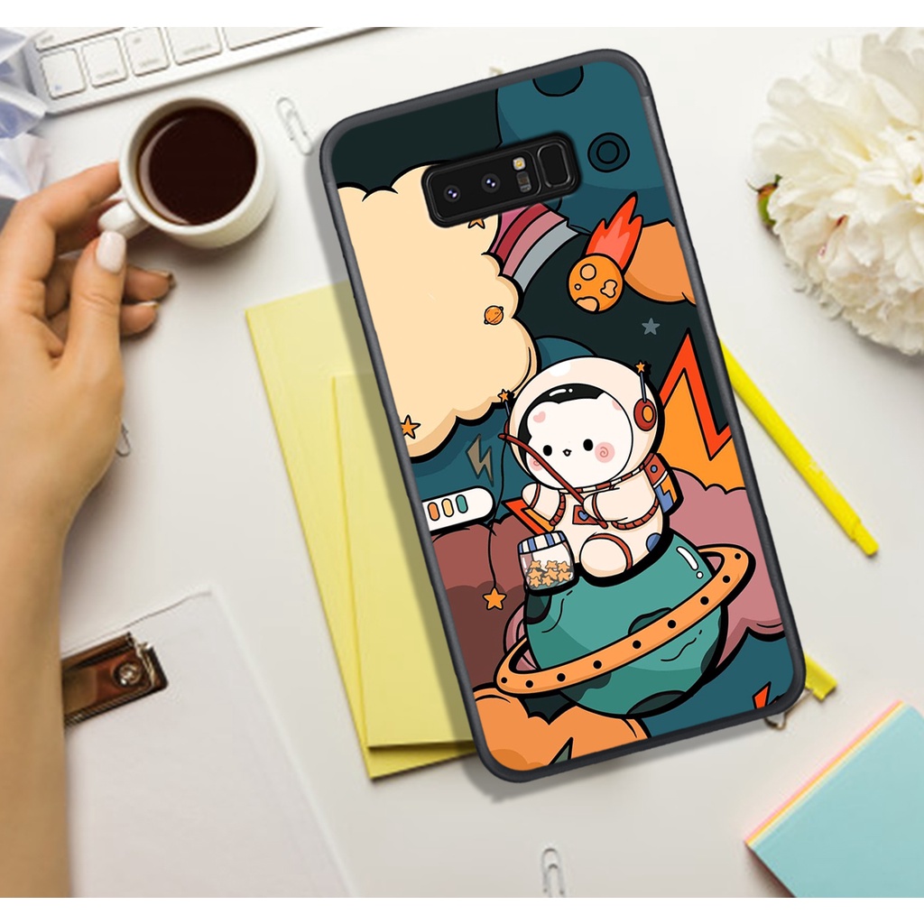 ỐP LƯNG SAMSUNG NOTE 8-SAMSUNG NOTE 9   , IN HÌNH ASTRONAUT PHI-HÀNH-GIA, MÀU SẮC BẮT MẮT