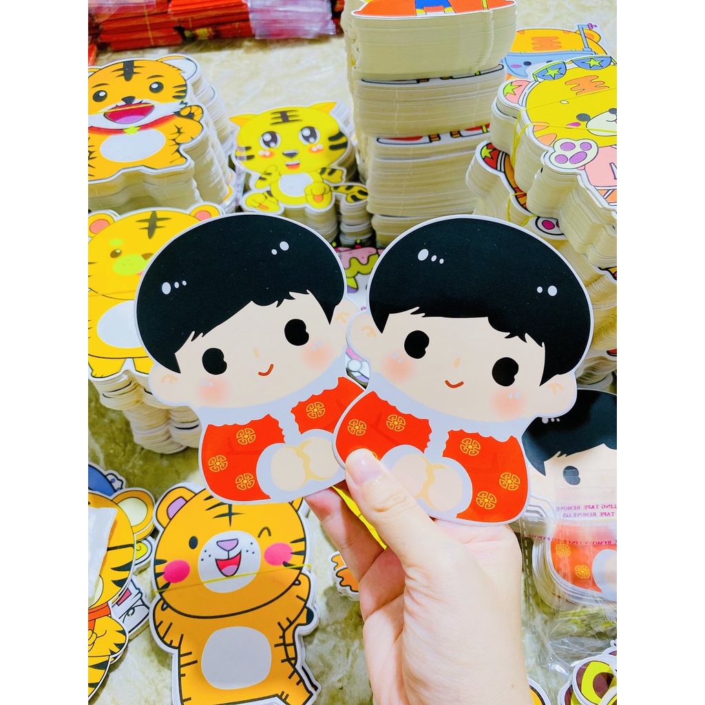 Sét 5 Bao, 10 bao Lì Xì ChiBi Tết 2022 hình ngộ nghĩnh,đáng yêu