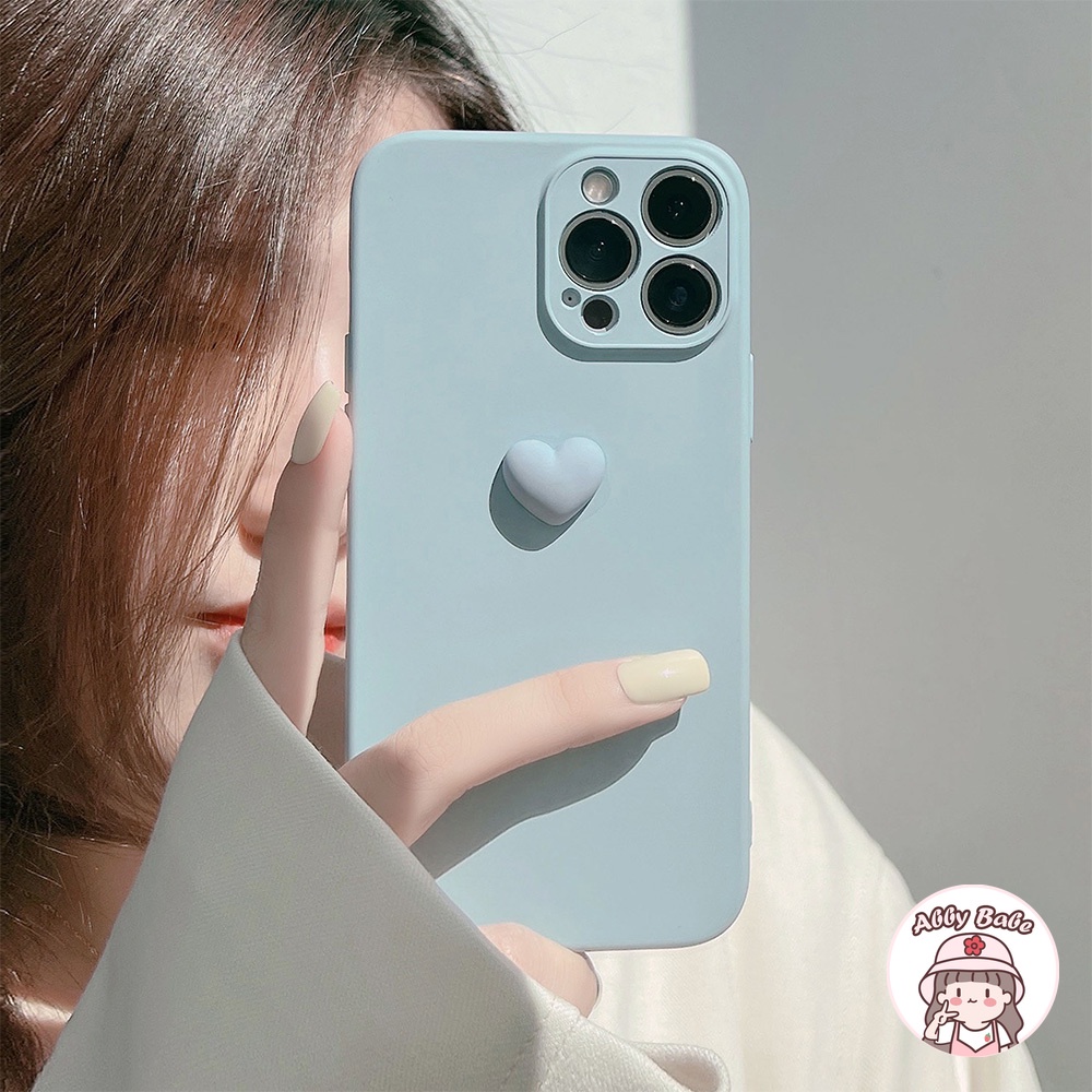 Ốp Điện Thoại Silicone Mềm Mỏng Chống Sốc Họa Tiết Trái Tim 3D Cho IP 13 12 11 Pro Max X XS XR 8 7 Plus