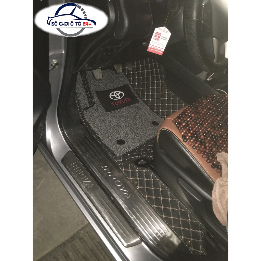 Thảm lót sàn ô tô 5D 6D Toyota Innova Giảm ồn, Không mùi, Chống thấm nước