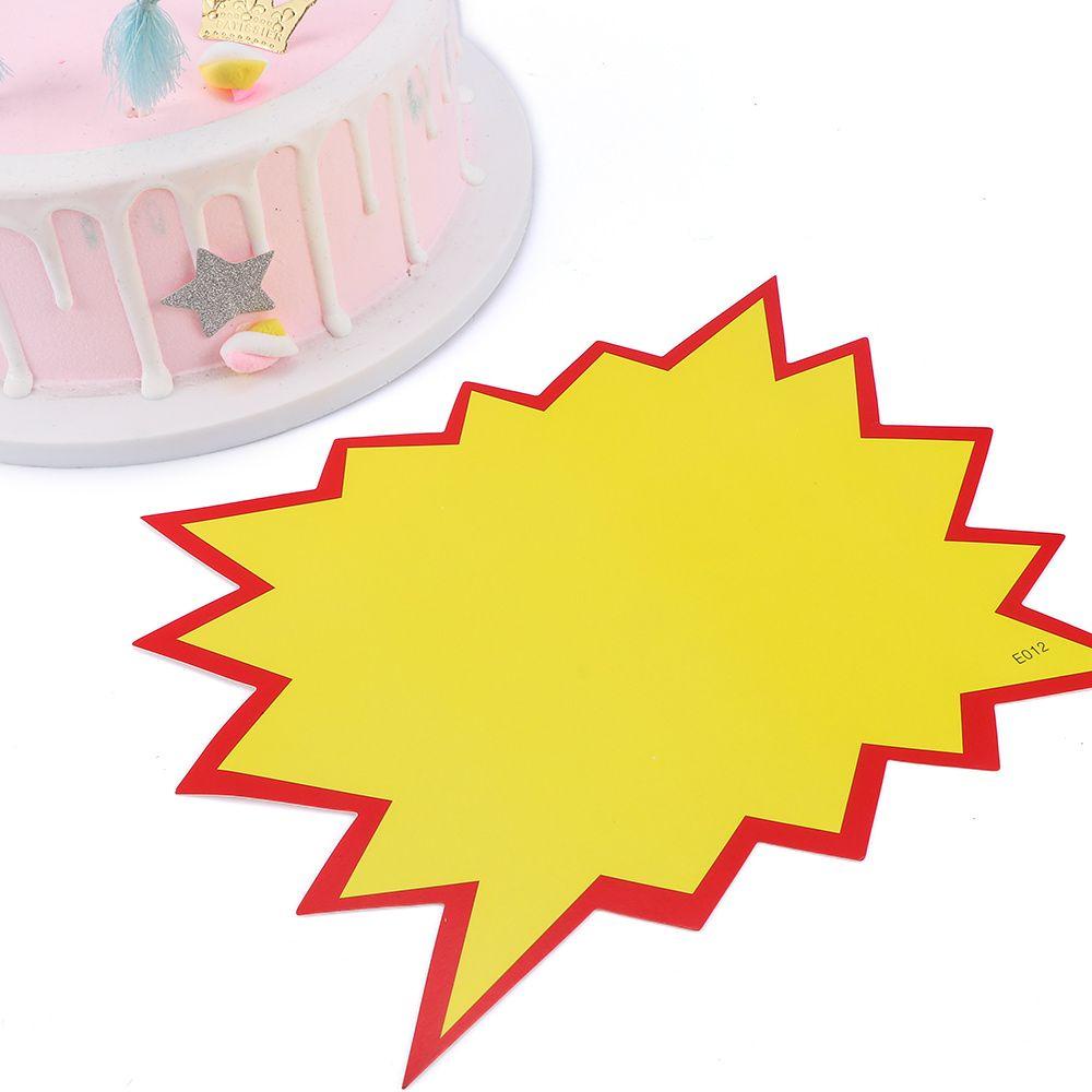 AUGUSTINA Set 10 Thẻ Giấy Ký Hiệu Quảng Cáo Màu Sắc Đỏ / Vàng Tiện Dụng