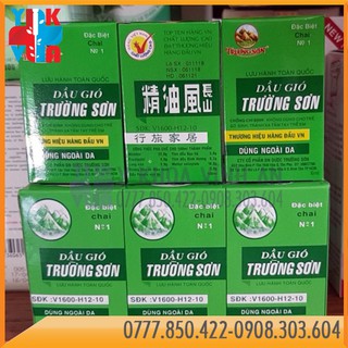 Dầu Gió Xanh Trường Sơn 6ml