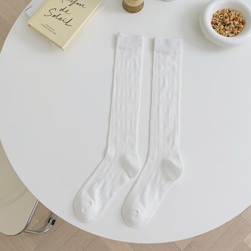 Youyo Vớ Lưới Dài Qua Gối Siêu Mỏng Họa Tiết Hình Học Rỗng Phong Cách Lolita Cho Nữ