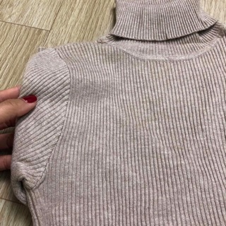 Áo len tăm QC trơn cổ lọ