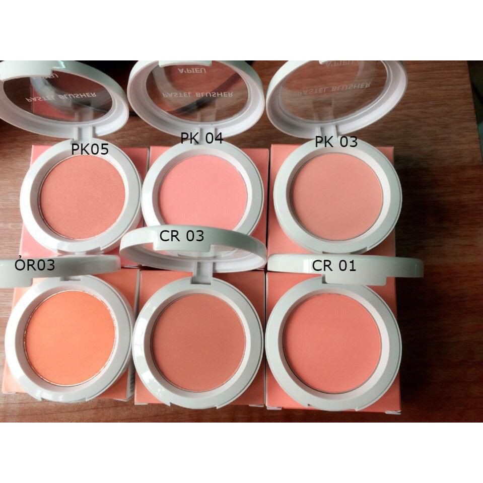 Phấn má hồng A’pieu Pastel Blusher (Apieu) Màu CR01 và CR03