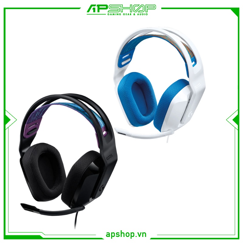 Tai nghe Logitech G335 Jack 3.5 I 240g - Hàng chính hãng
