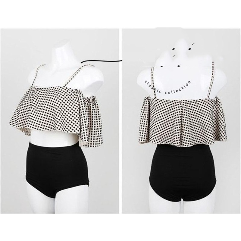 Bikini tắm biển 2 mảnh áo croptop kẻ caro, Đồ bơi nữ co dãn 4 chiều, Hàng Quảng Châu loại 1 - DBG4 | BigBuy360 - bigbuy360.vn