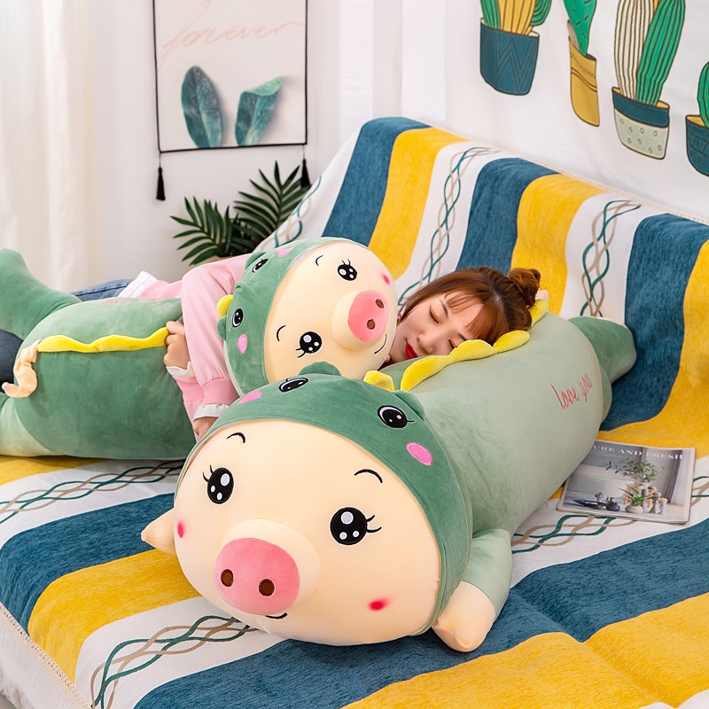 Gấu Nhồi Bông Heo Biến Hình Siêu Cute-Siêu Mềm Heo Size Lớn