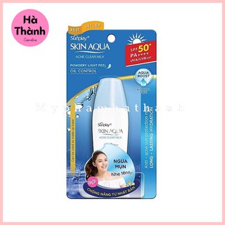 Sữa chống nắng dưỡng da ngừa mụn Sunplay Skin Aqua Acne Clear SPF 50+ PA++++ 25g ⭐ CHÍNH HÃNG ⭐