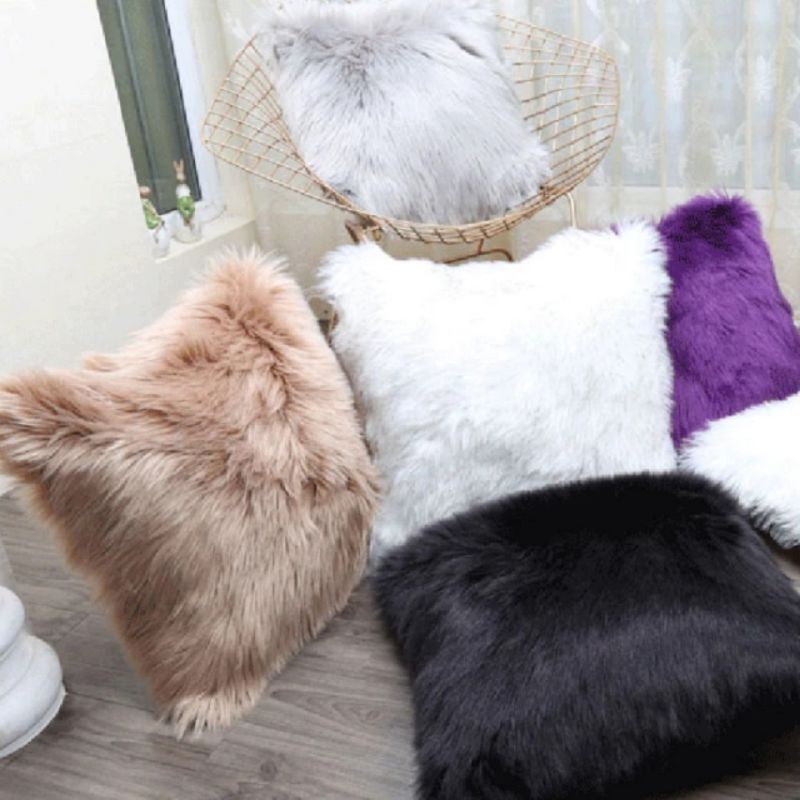 Gối lông xinh xắn trang trí sofa, góc livestream, chụp ảnh kích thước 40x40cm nhiều màu