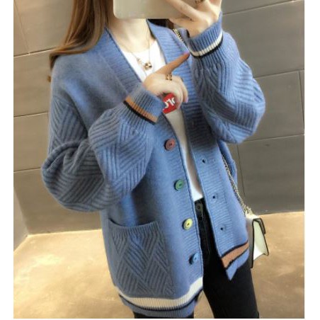 Cadigan dệt kim dáng rộng - hàng có sẳn | BigBuy360 - bigbuy360.vn