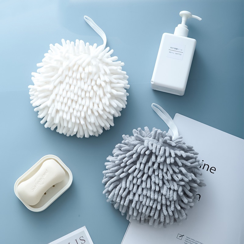 Bóng lau tay hai mặt thấm hút nhanh mềm mại có dây buộc tiện lợi