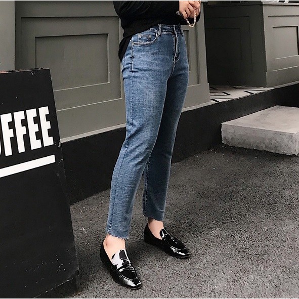 Q706  - Quần jean nữ ôm chất co giãn cho người mập hàng nhập
