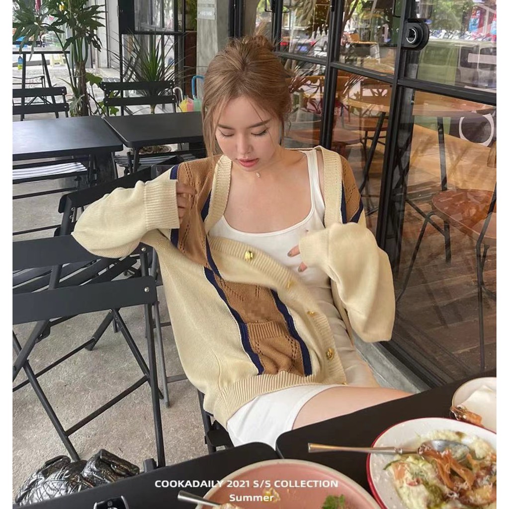 Áo len cardigans dáng rộng