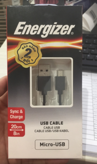 Cáp Micro USB Energizer C12UBMCBBK4