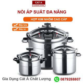 NỒI ÁP SUẤT ĐA NĂNG CHÍNH HÃNG SIKMA 4-5-7 Lít - Nồi gia đình, hợp kim nhôm, áp suất cao, đa năng,an toàn  [M11]