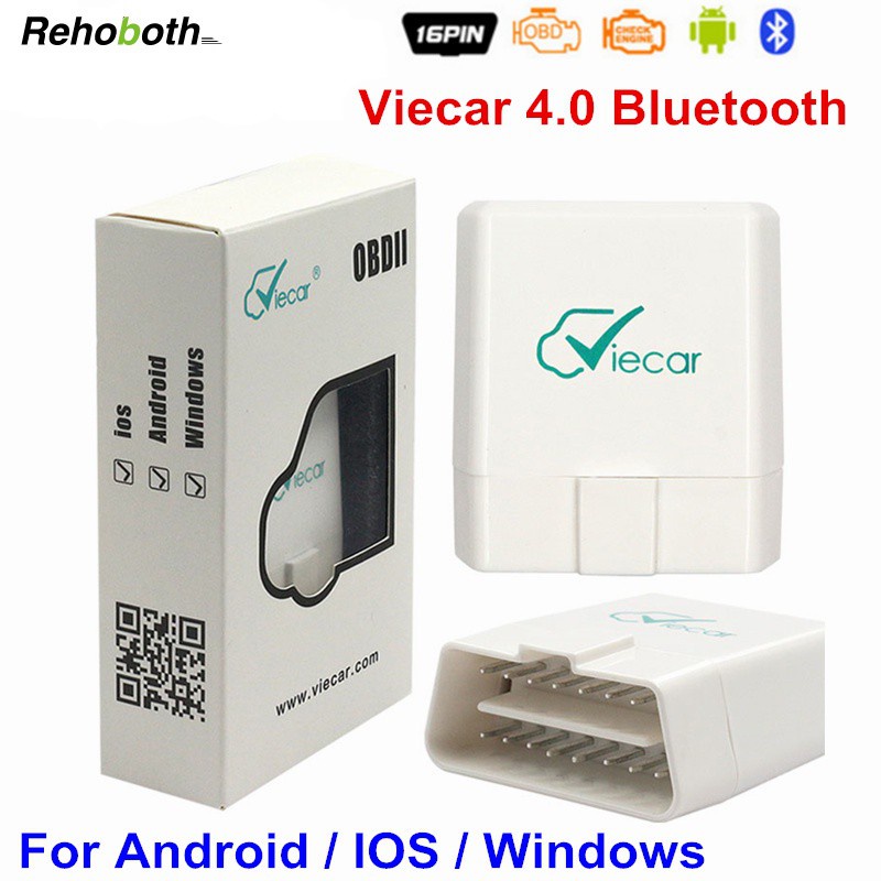 Rehoboth New Arrival Viecar ELM327 Bluetooth 4.0 V1.5 OBD2 xe Diagnostic Tool Viecar 4,0 ELM 327 OBDII Mã Scanner For Android & IOS