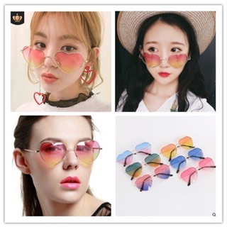 Kính Râm Hình Trái Tim kính mắt phụ kiện thời trang yêu cực cute hot trent