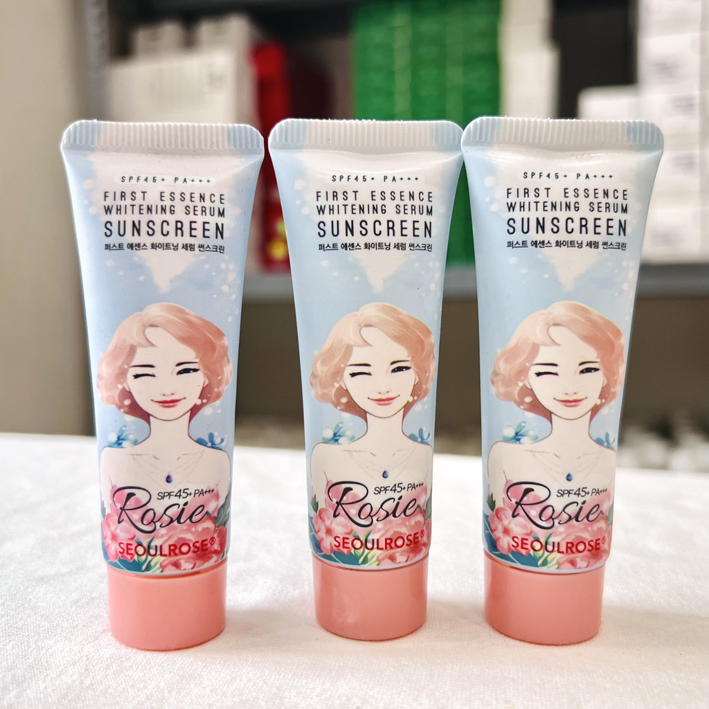 Kem Chống nắng Rosie Seoul Rose First Essence Whitening Serum Sunscreen
