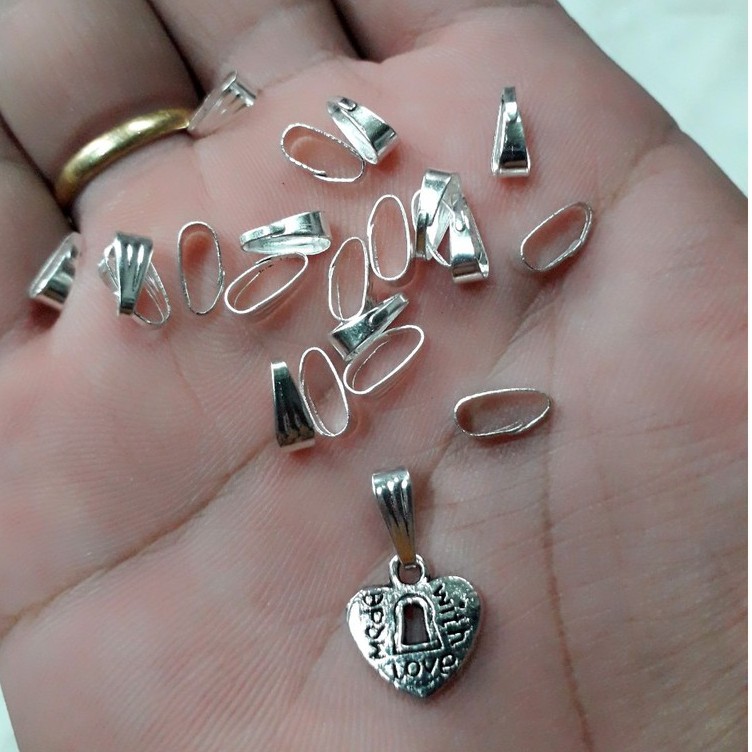 nguyên liệu móc gắn : 50 cái = 12k / gói [ móc gắn mặt dây chuyền ]
