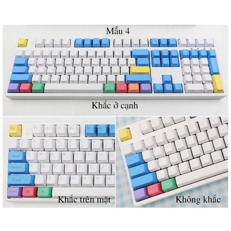 Keycap PBT [Rẻ nhất] chủ đề keycap carbon, keycaps cocacola, keycap phối màu, dày dặn